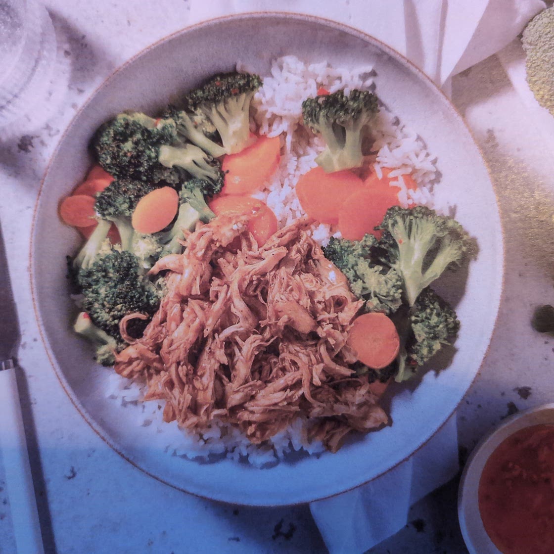 Pulled Chicken Rice Bowl