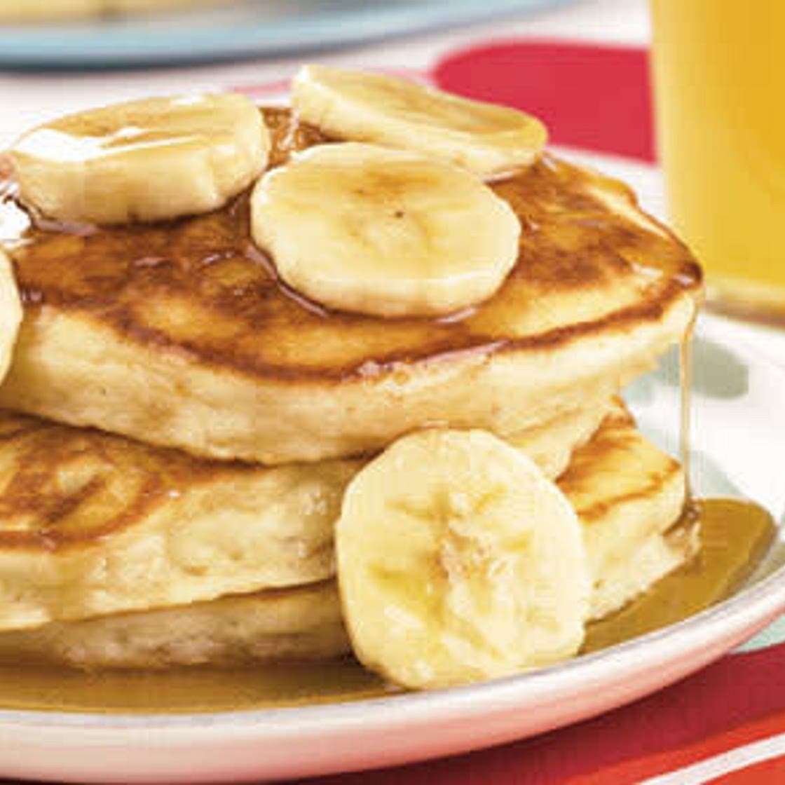 Banana Pancakes with Maple Syrup