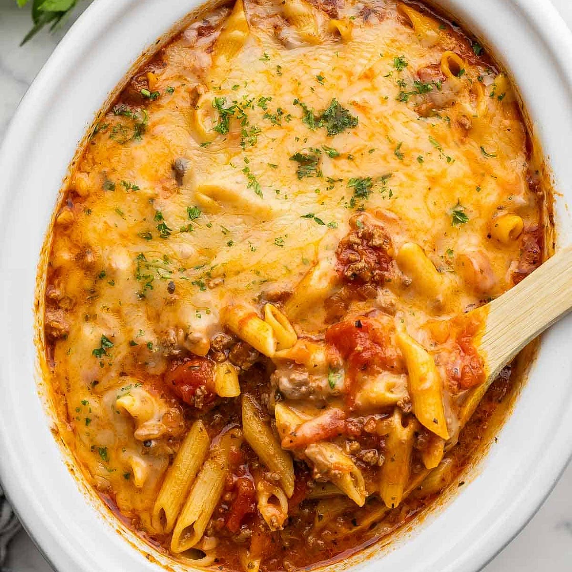 Slow Cooker Baked Ziti