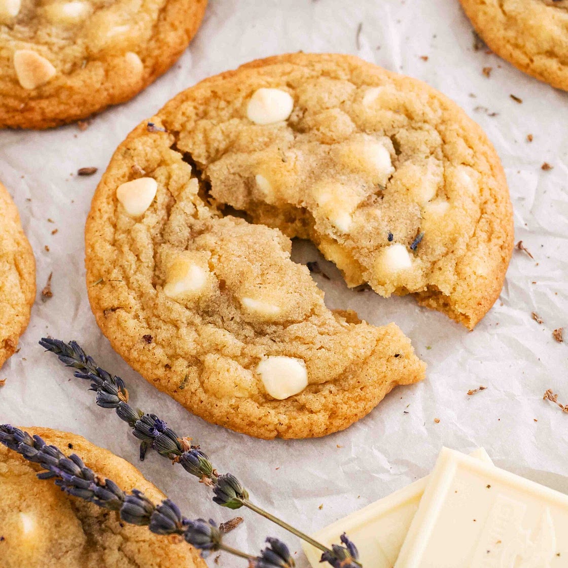Lavender Chocolate Chip Cookies