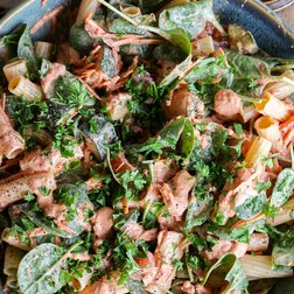 Hummus Pasta Salad
