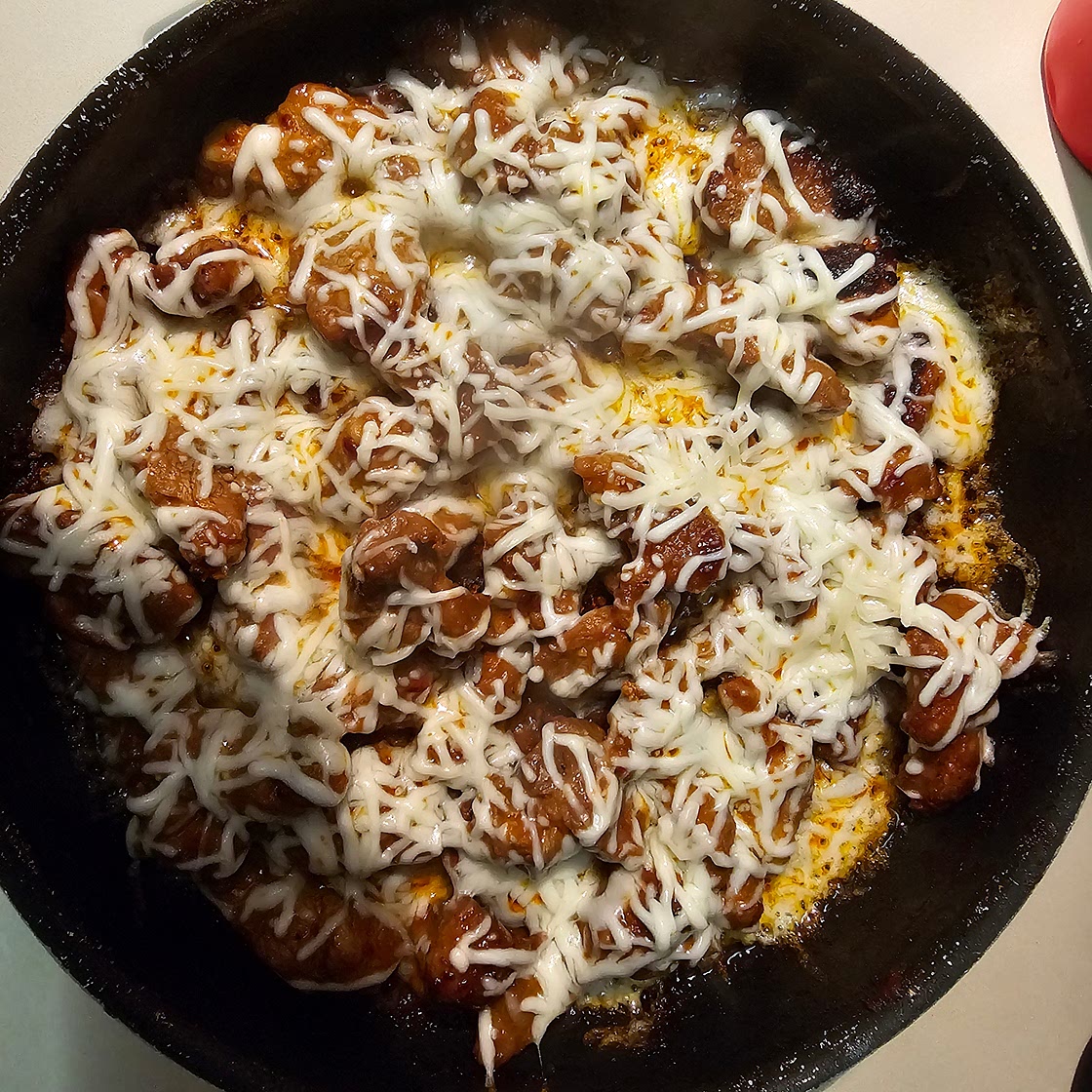 Cheesy Sliced Pork Chop