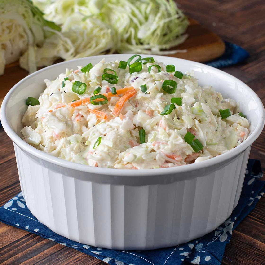Easy Coleslaw Recipe (Only 3 Ingredients!)