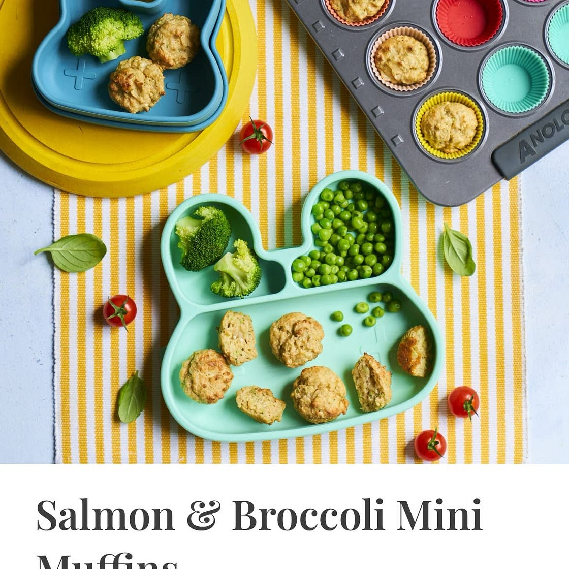 Salmon and Broccoli Mini Muffins