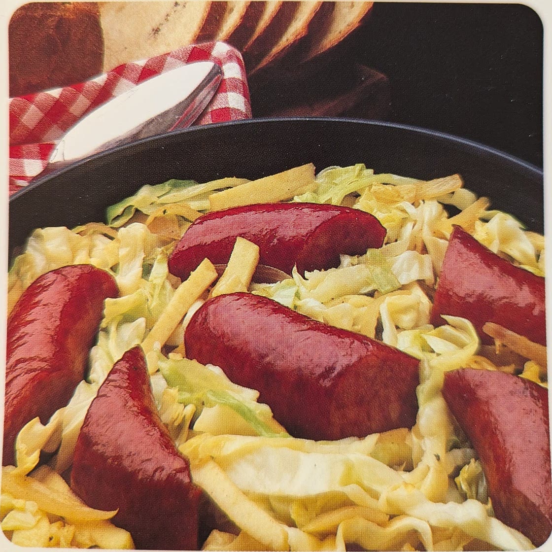 Spiced Cabbage-Sausage Casserole