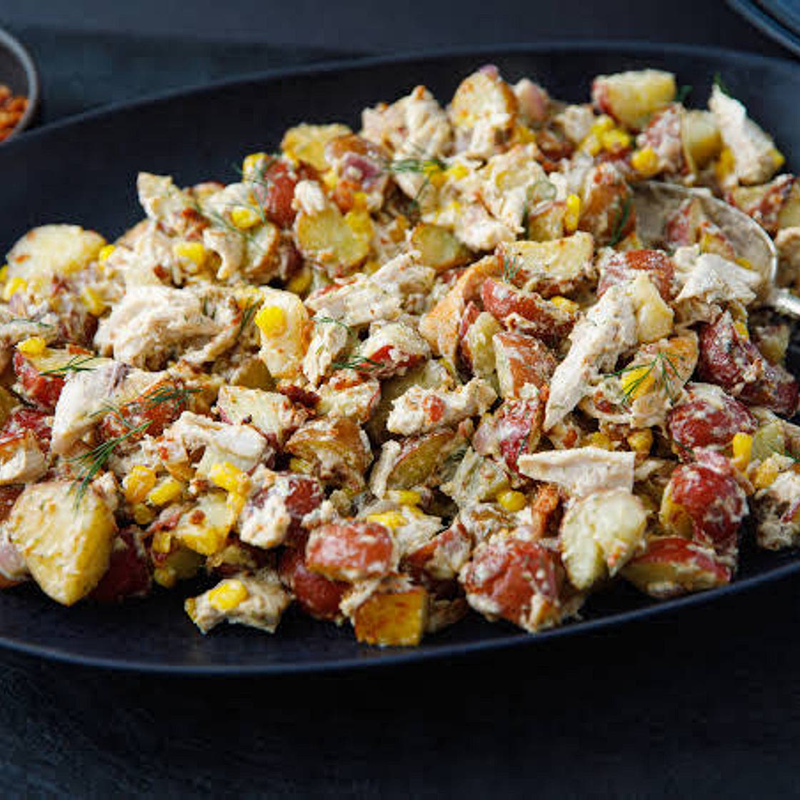 Warm Chicken & Roasted Veggie Bowl