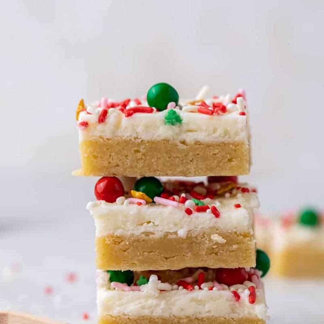 The best Christmas sugar cookie bars