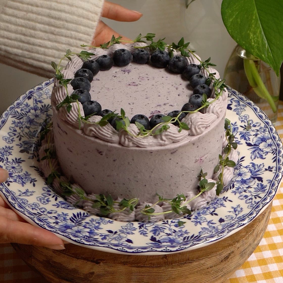 Blueberry Matcha Shortcake.