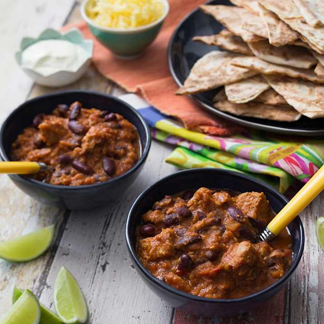 Chilli con tempeh