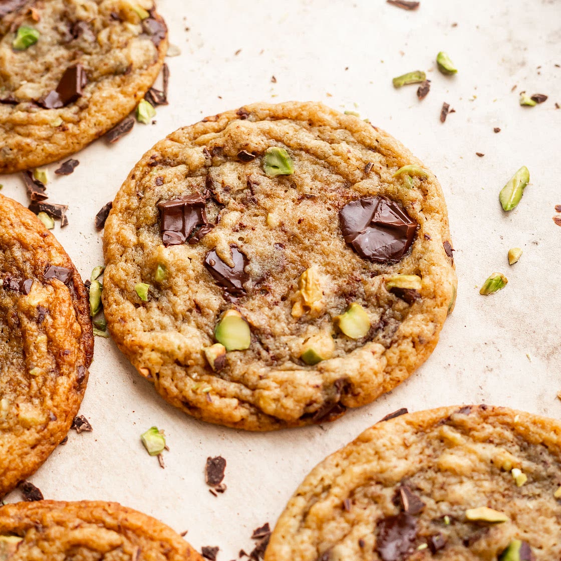 Banana Miso Pistachio Cookies