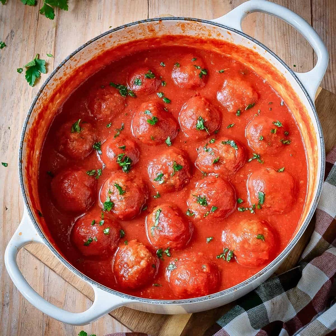 Polpette - Italian Meatballs (Juicy and Tender!)
