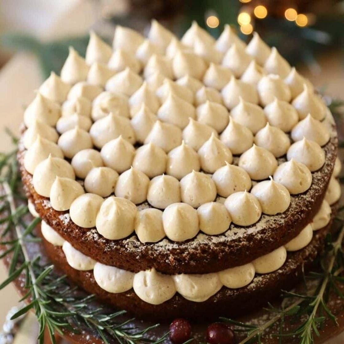 Gingerbread Cake with Spiced Cream Cheese Frosting