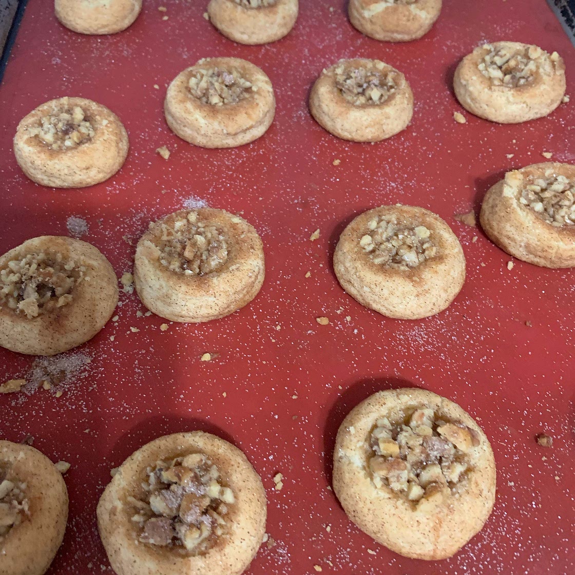 Baklava Thumbprint Cookies