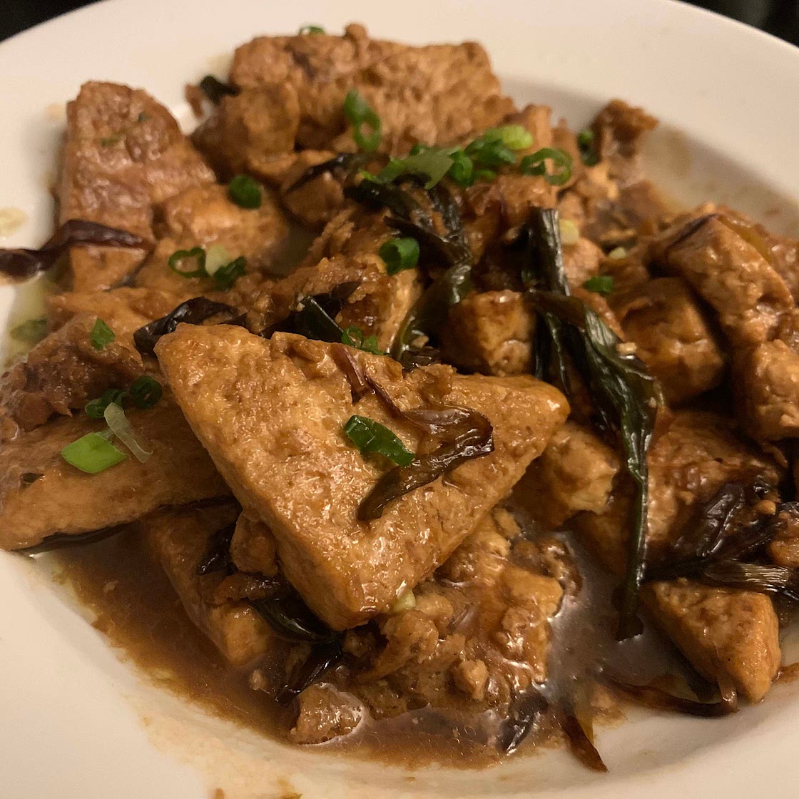 Scallion Tofu 葱烧豆腐
