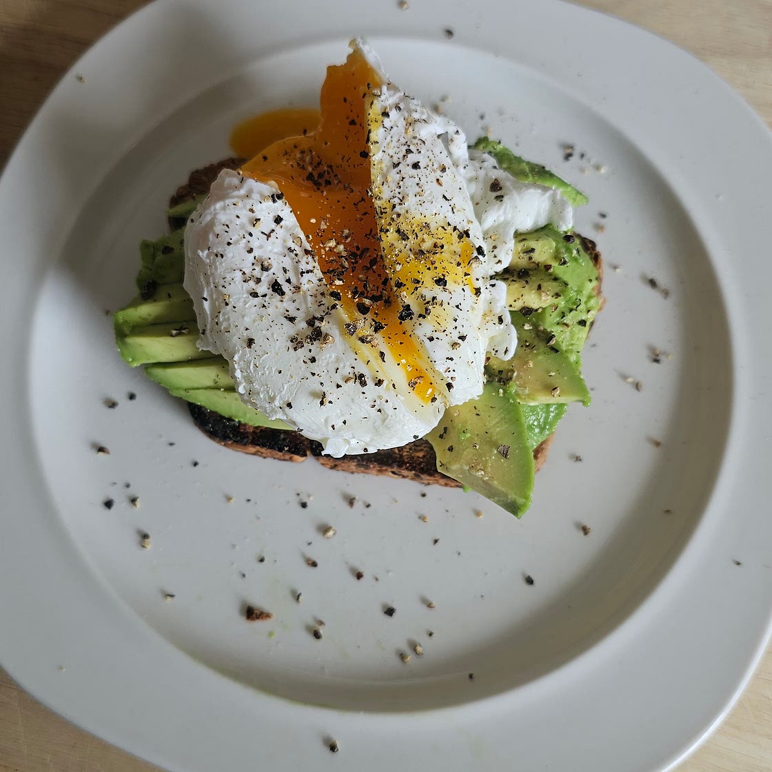 Poached eggs w/ Avo