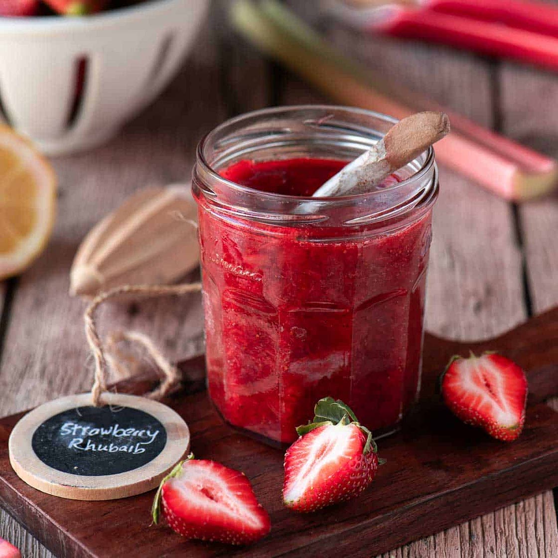 Small Batch Strawberry Rhubarb Jam