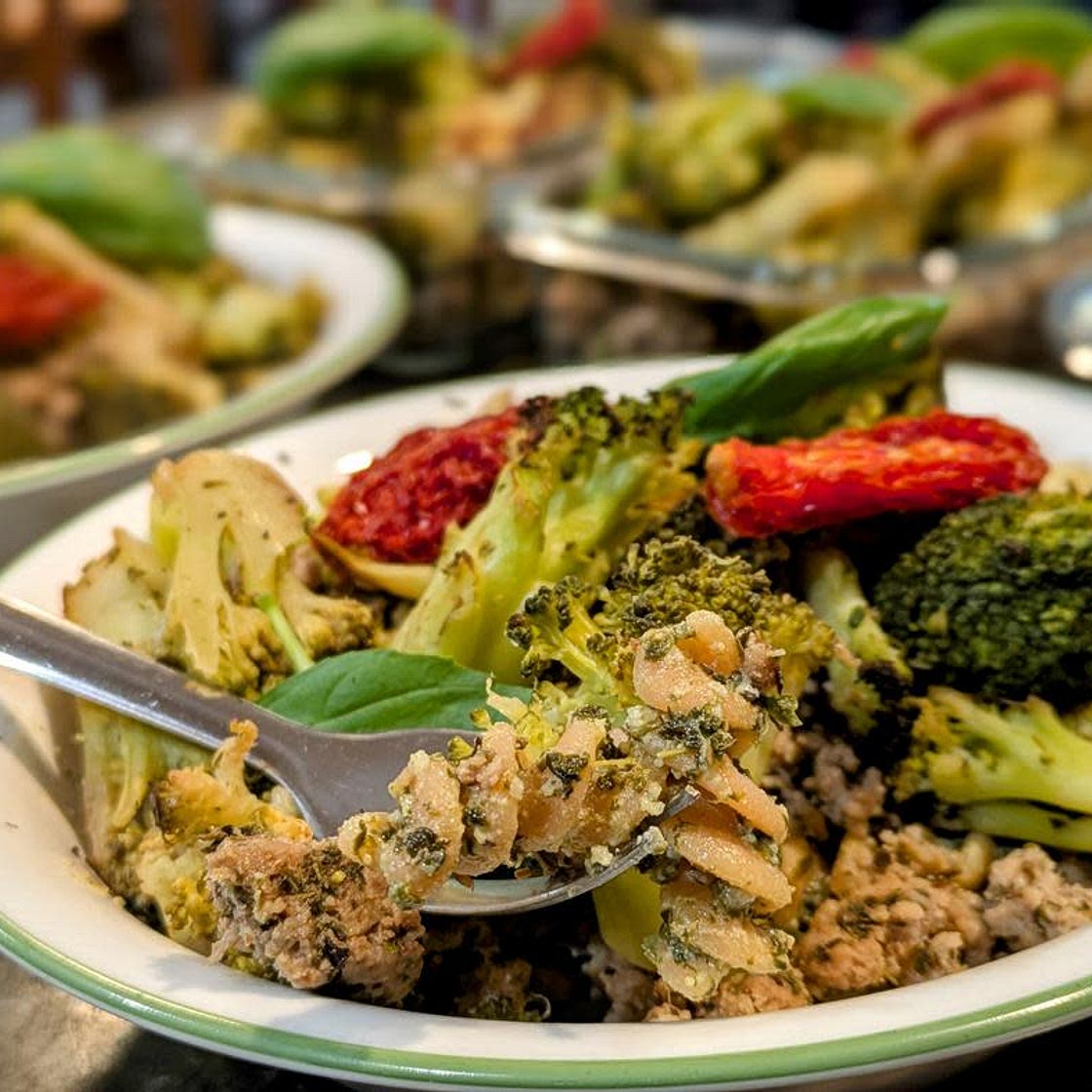 Pesto Goat Cheese Mac & Cheese