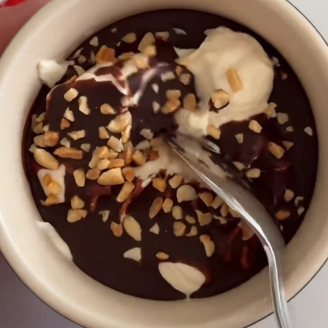 Yogurt peanut butter snack