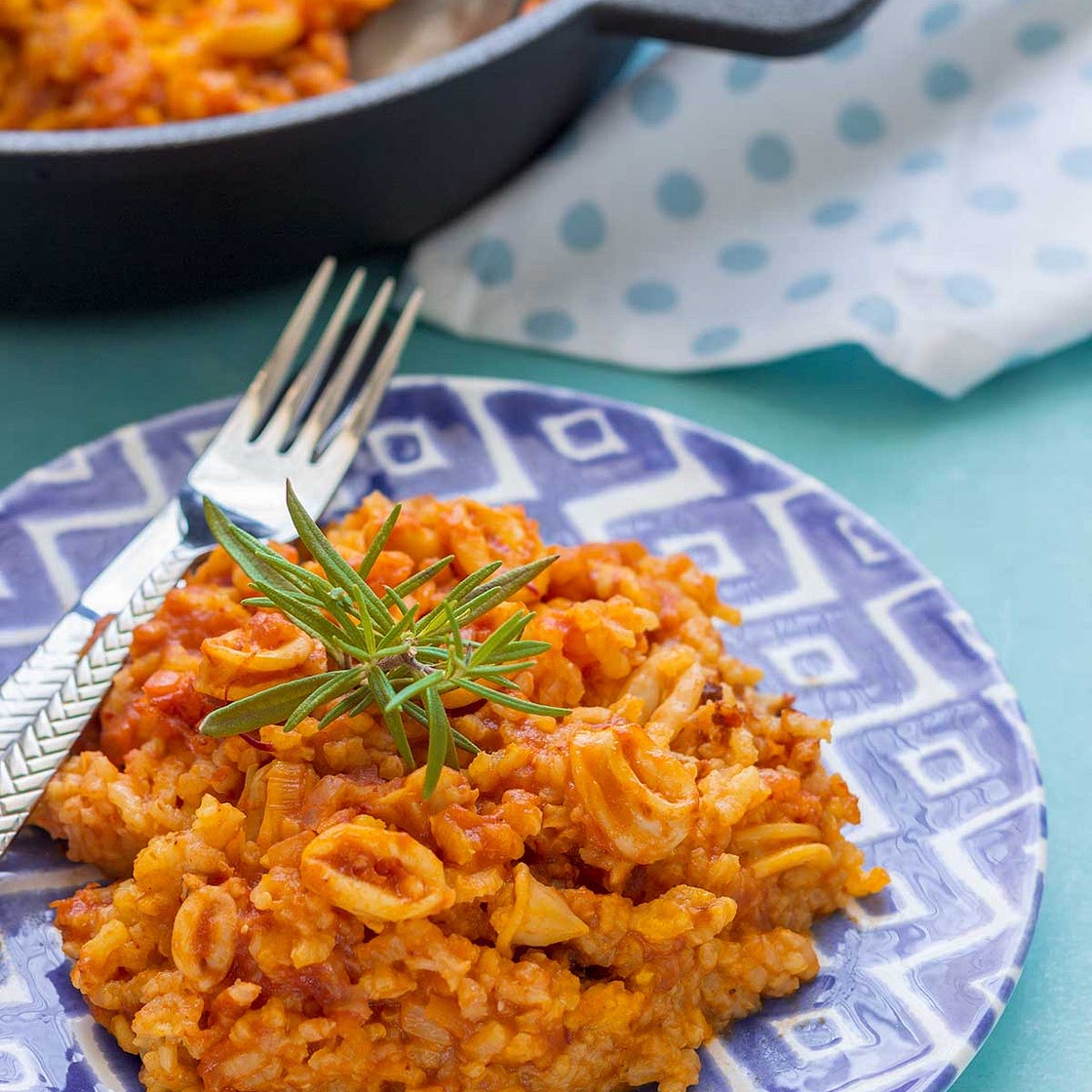 Arroz con calamares