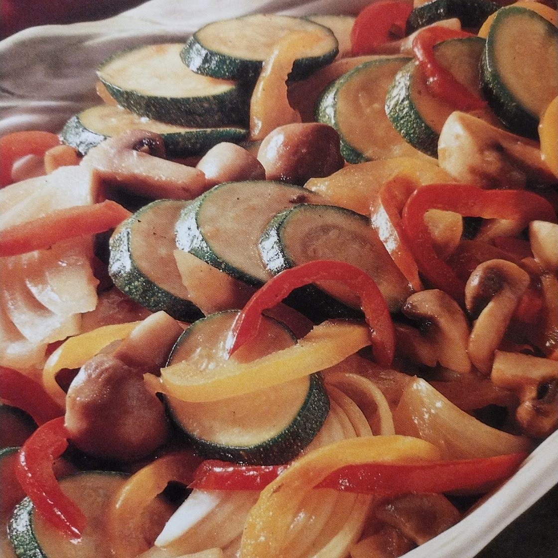 Peppers and zucchini side