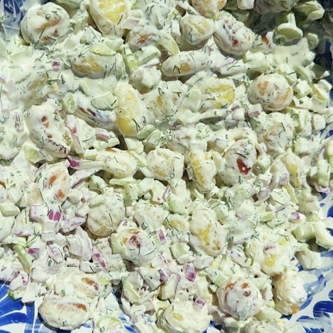 Crispy gnocchi salad by Carolina Gelen
