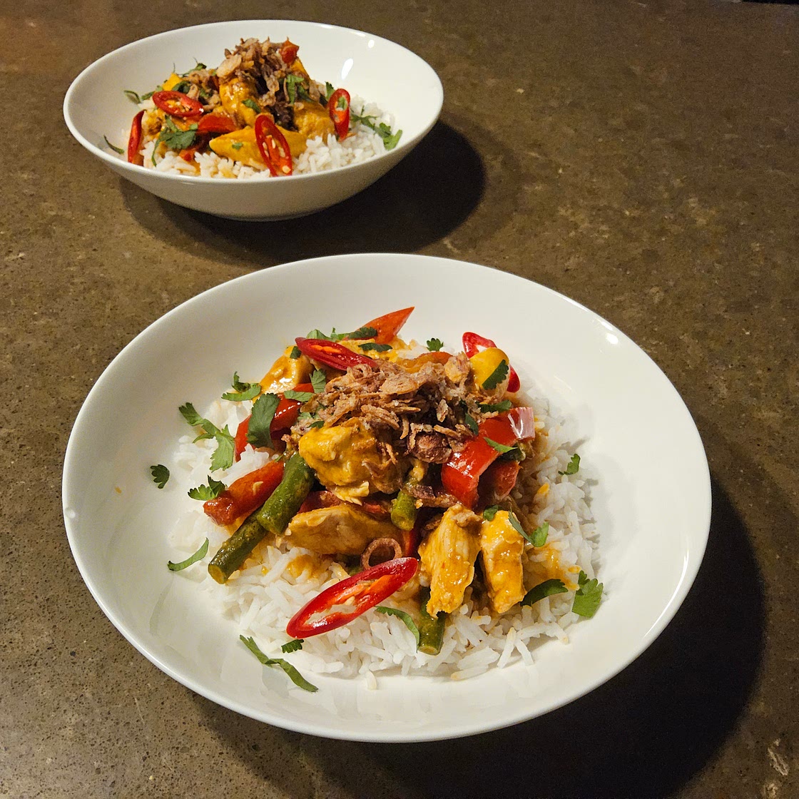 Thai panang curry chicken