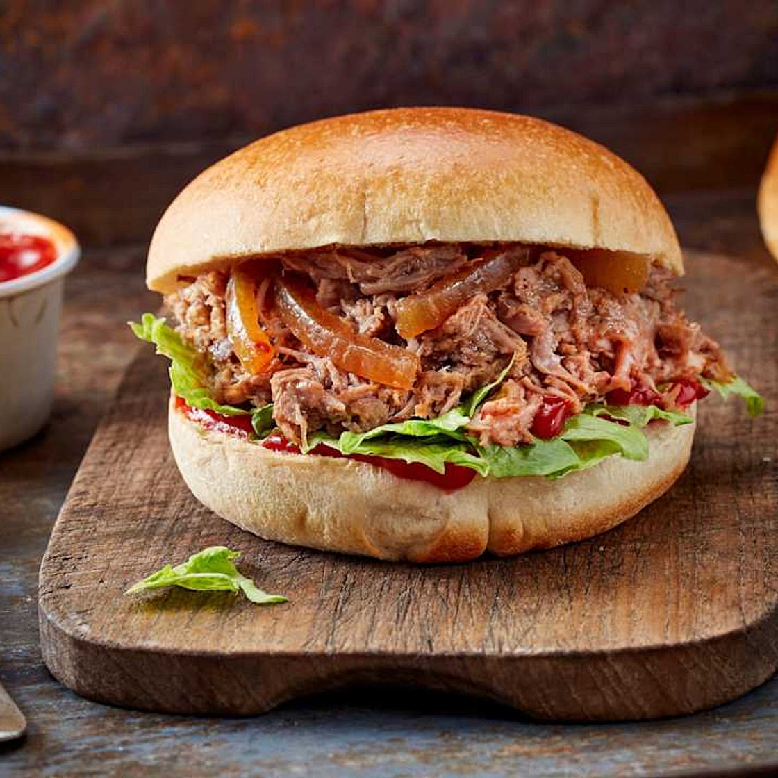 Pulled pork burger