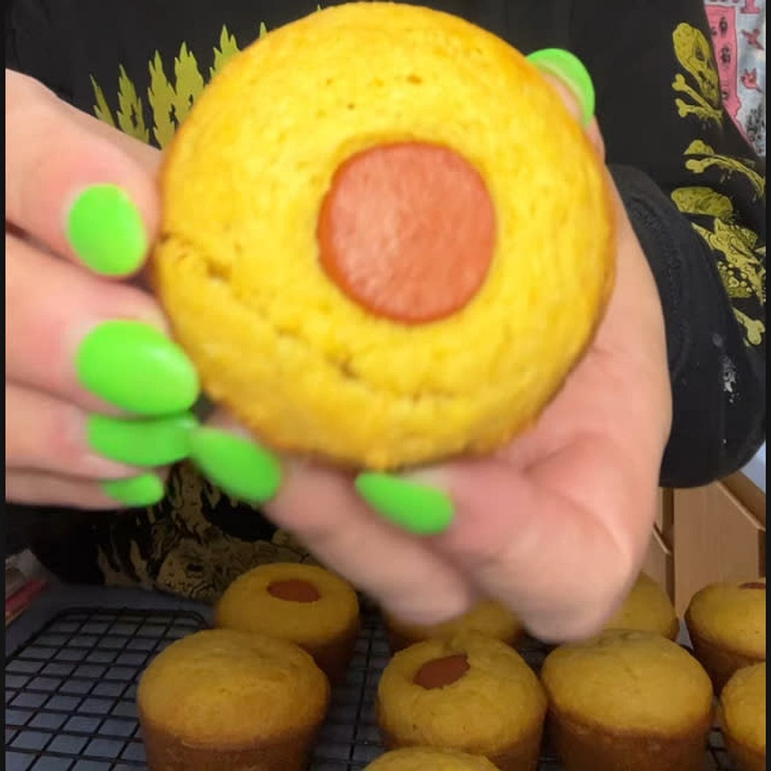 easy corndog muffins 