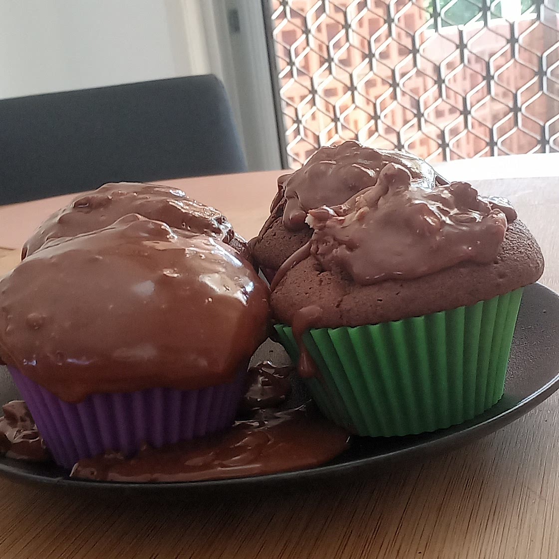 Triple chocolate muffins