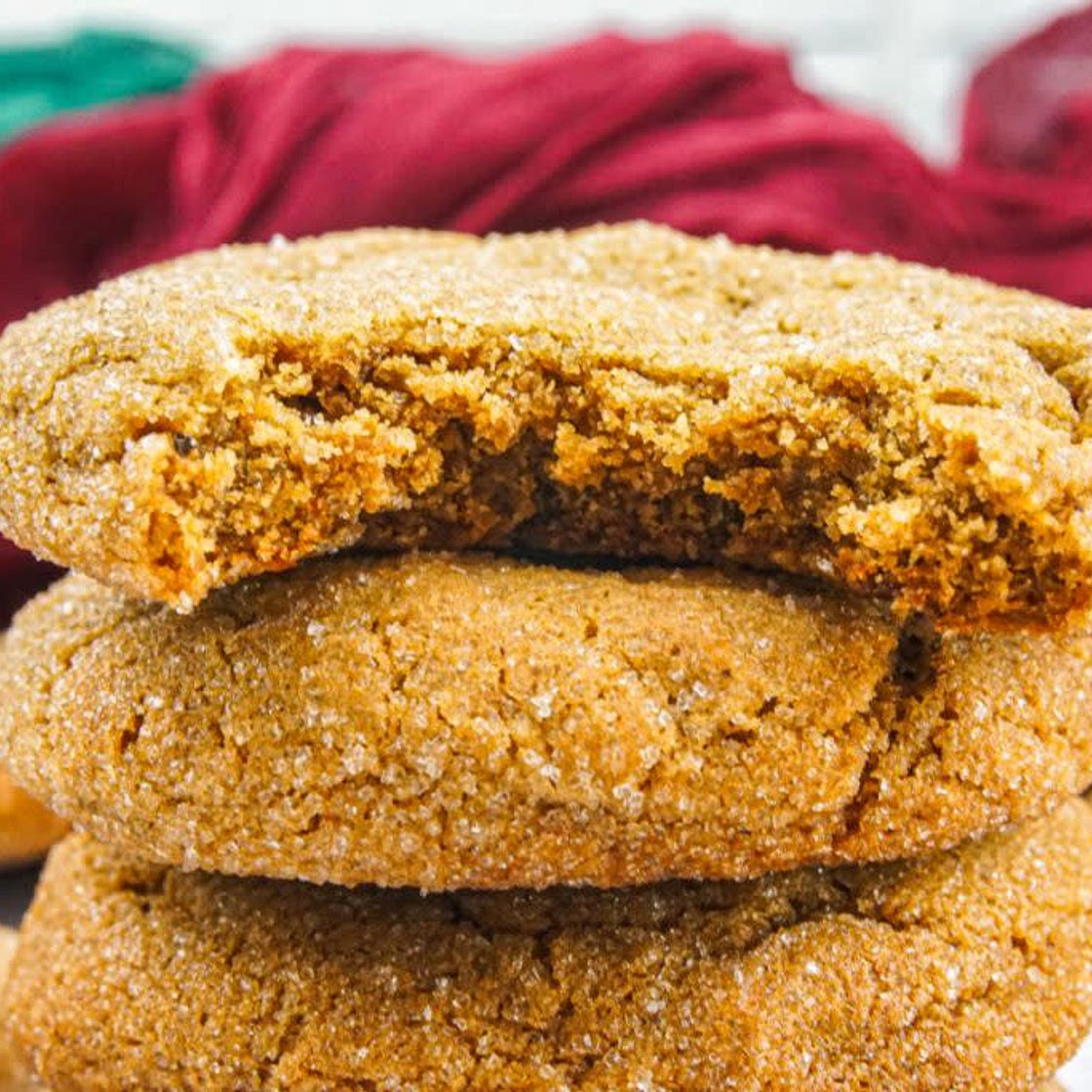 Soft Ginger Molasses Cookies