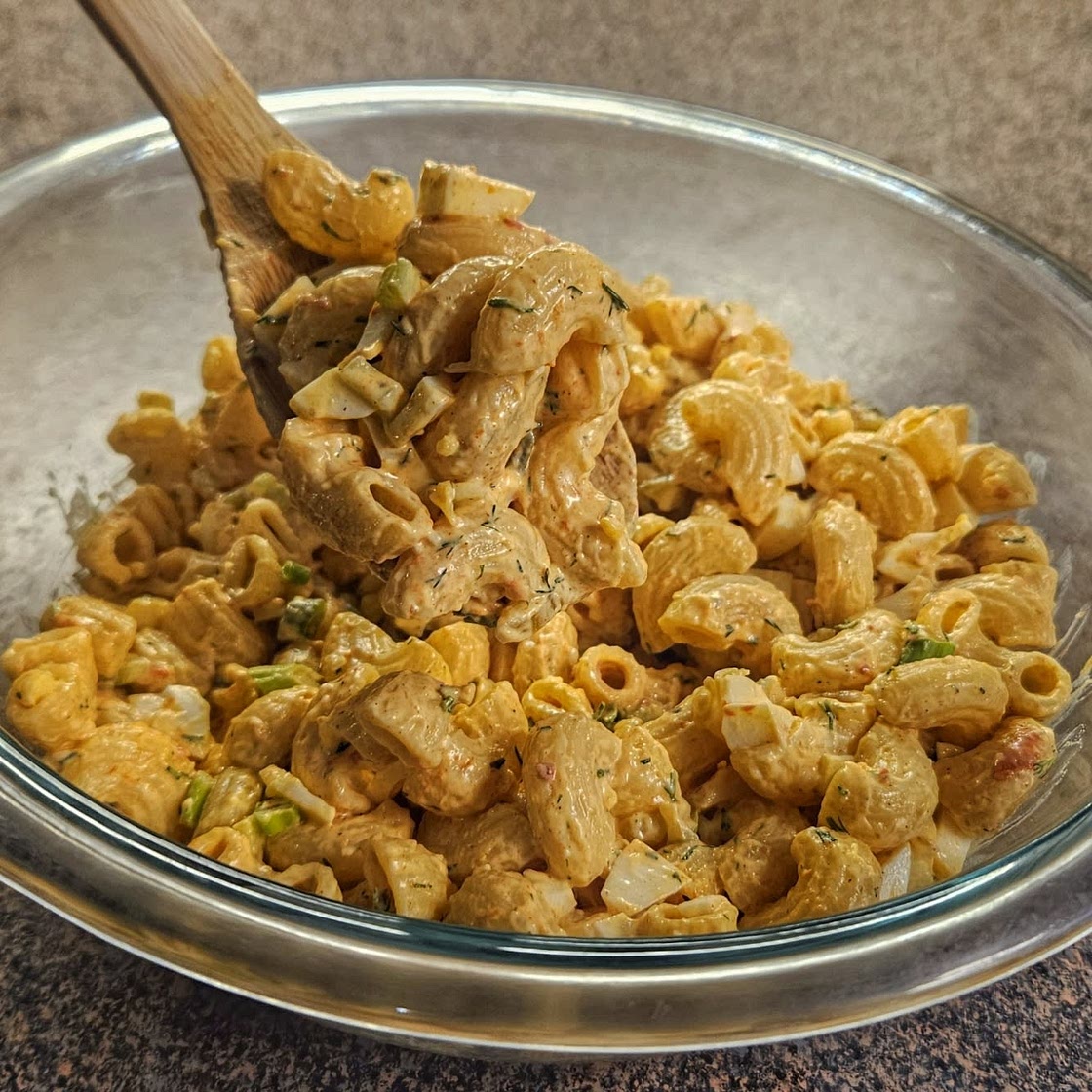 Deviled Egg Macaroni Salad