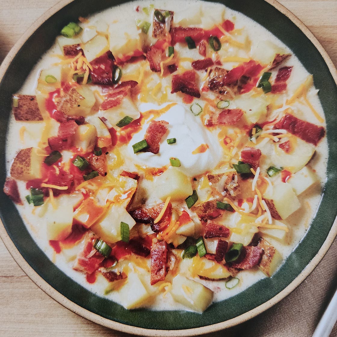 Loaded Baked Potato Soup with Bacon
