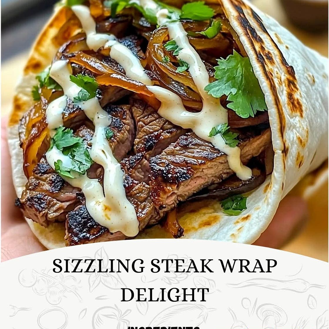 Sizzling Steak Wrap Delight 🌯