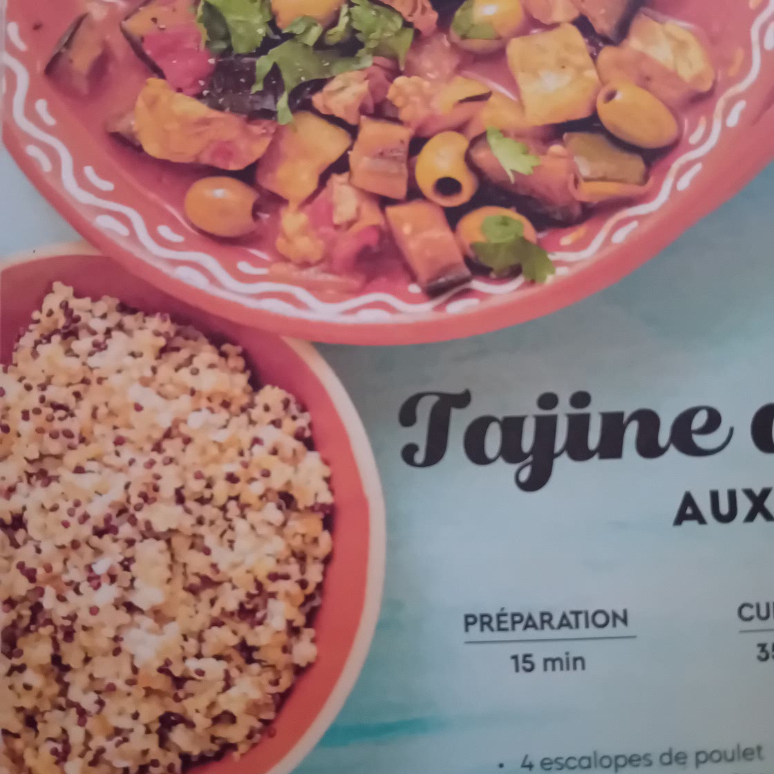 Tajine de poulet aux olives