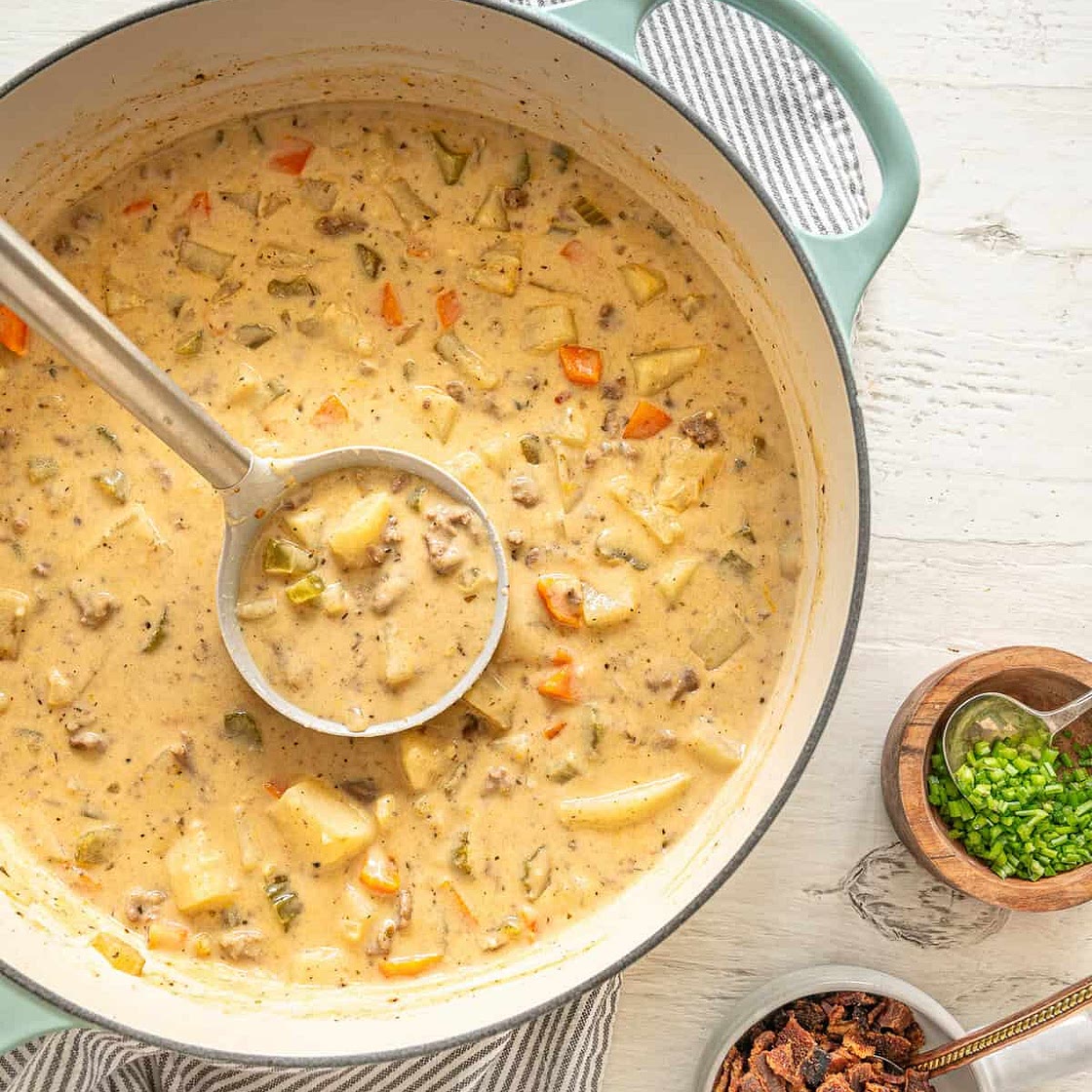 Cheeseburger Soup