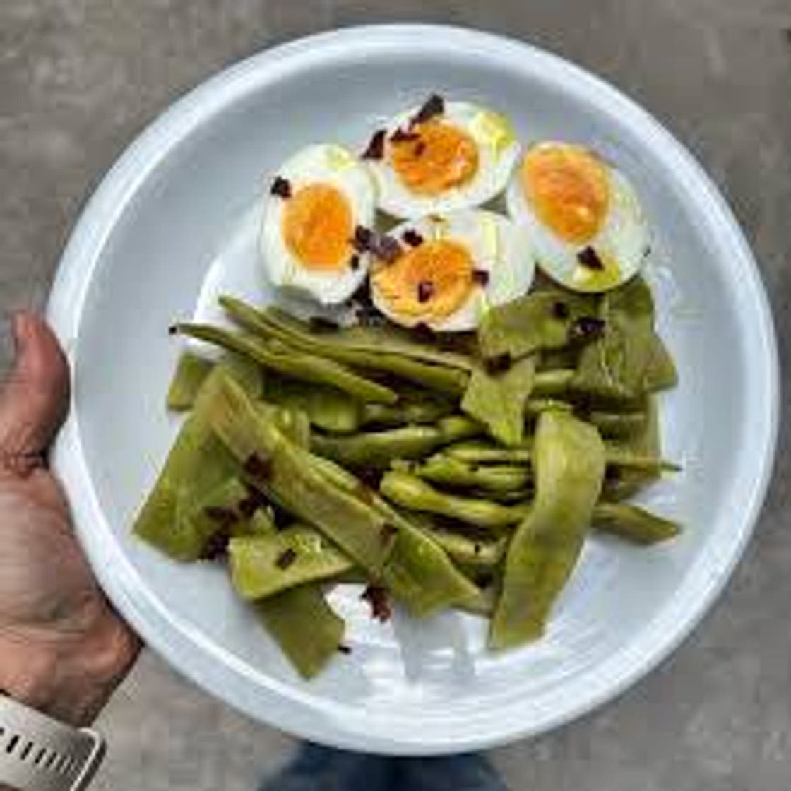 Ensalada de Chaucha y Huevos