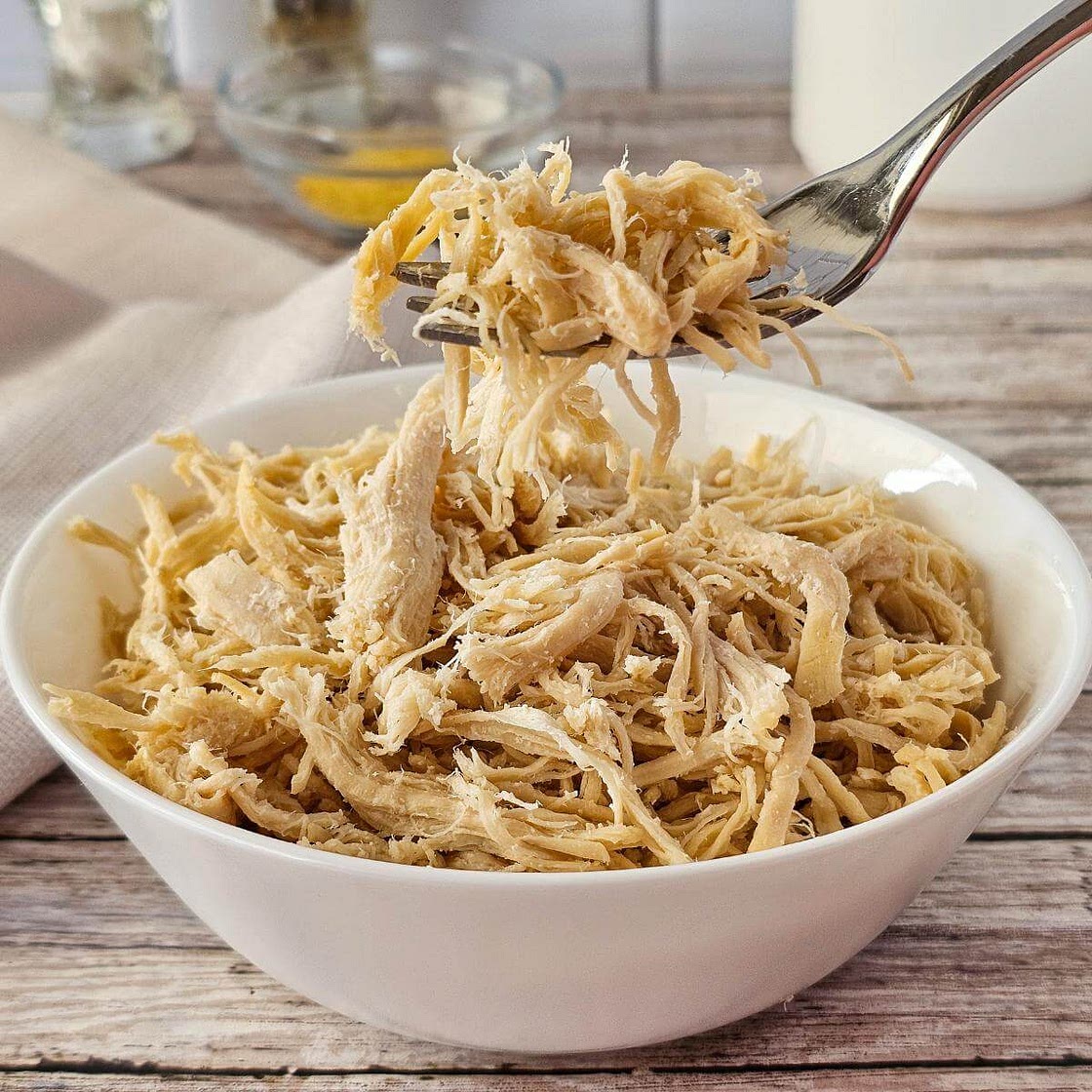 Perfect Slow Cooker Shredded Chicken in the Crockpot