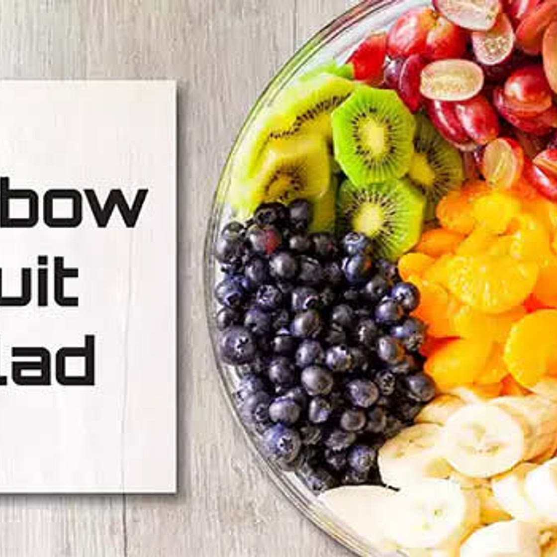 Rainbow Fruit Salad with Honey Lime Dressing