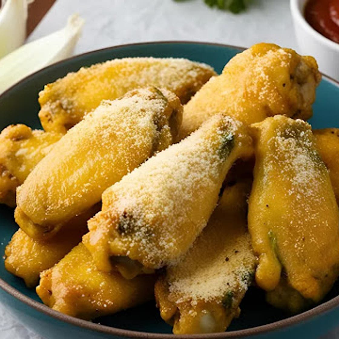 Garlic Parmesan Wings Recipe | Crispy and Flavorful