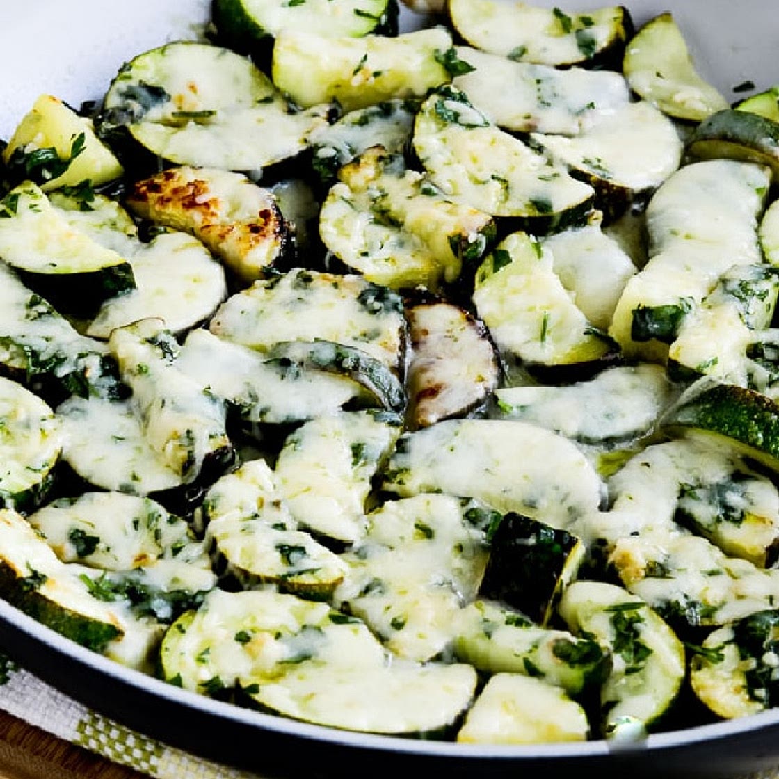 Cheesy Zucchini with Garlic and Parsley