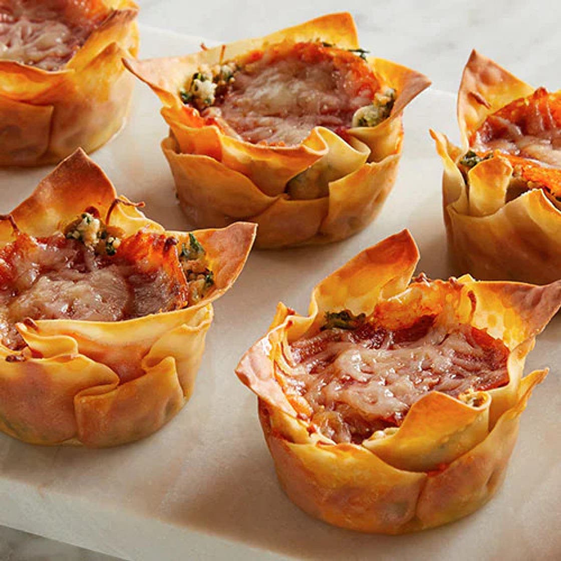 Pepperoni Lasagna Cups Recipe