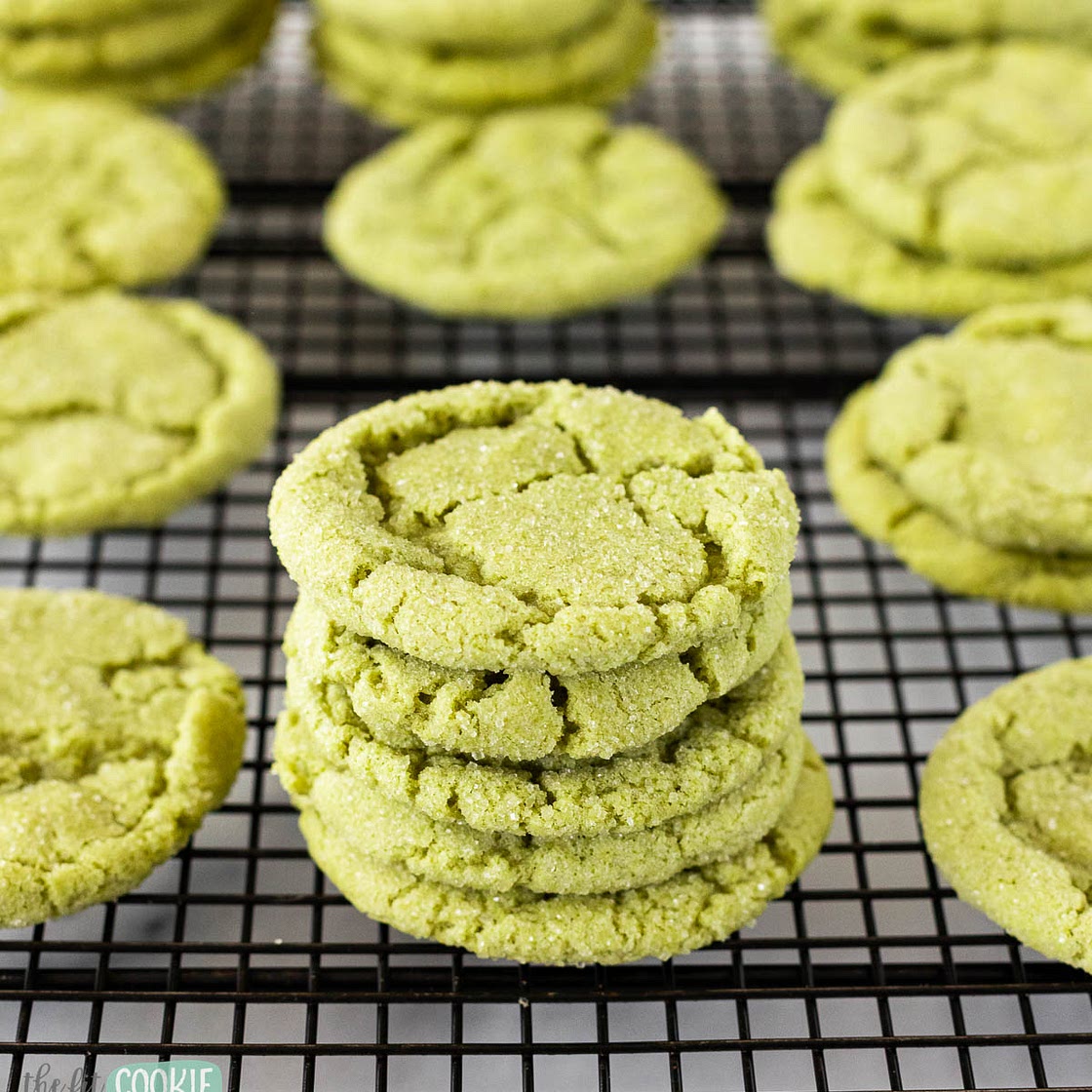 Gluten Free Matcha Sugar Cookies (Vegan)