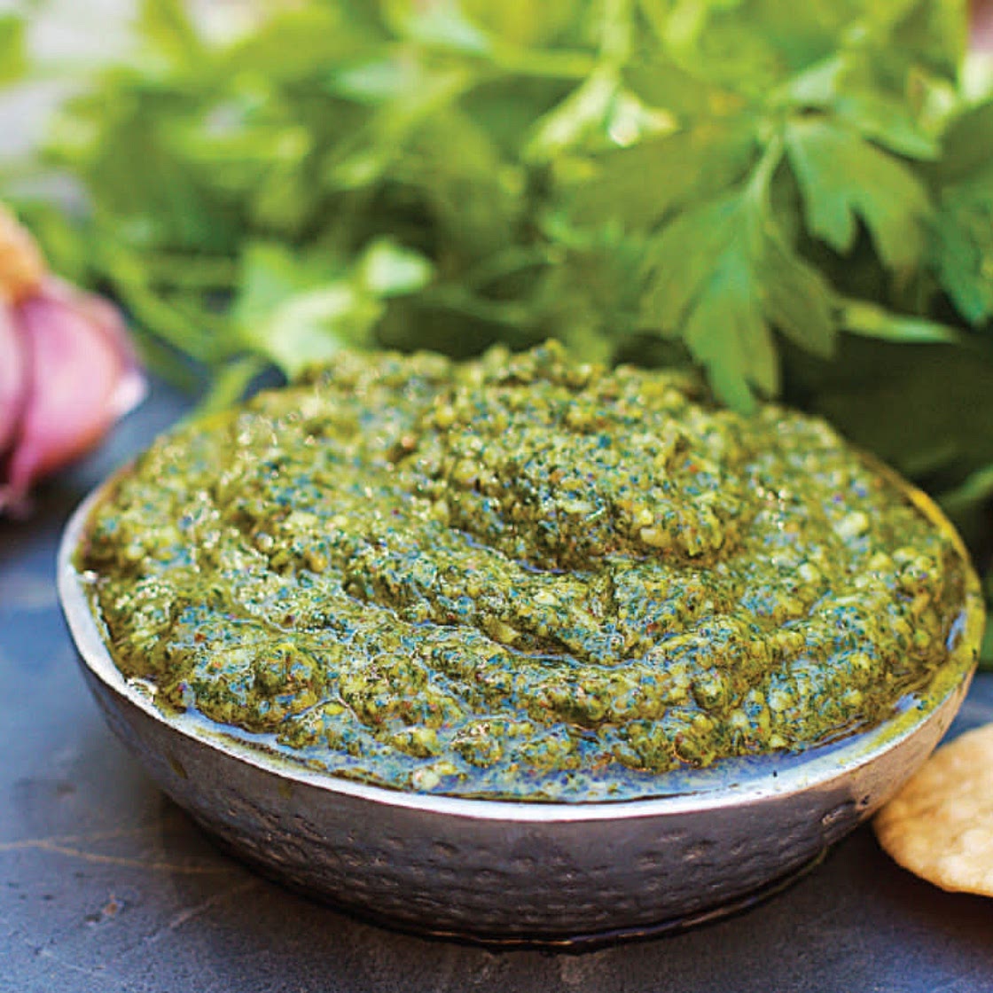 Parsley and Cilantro Pesto