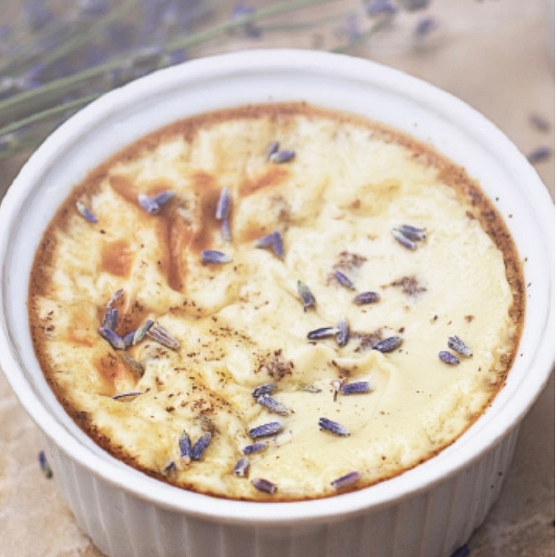 Lavender and Orange Custard 