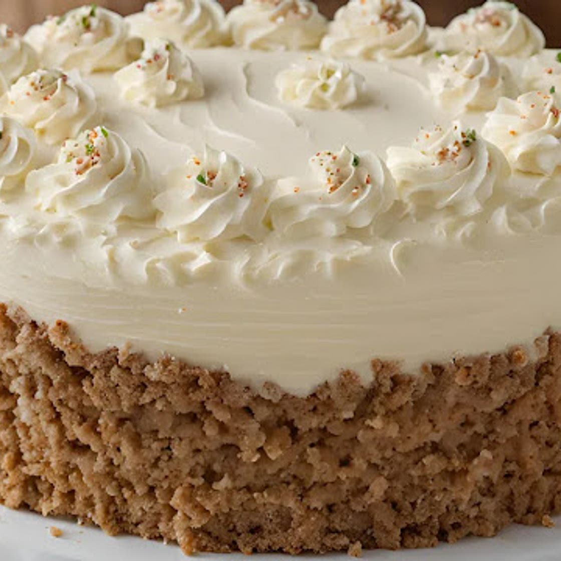 Classic Vanilla Buttercream Frosted Cake