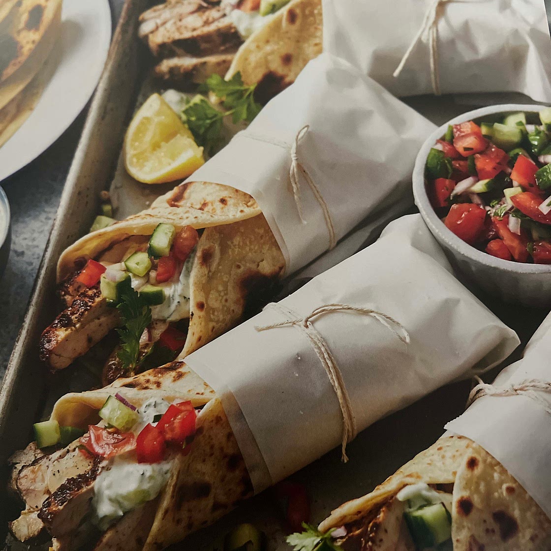 Greek Chicken Gyros RecipeTin