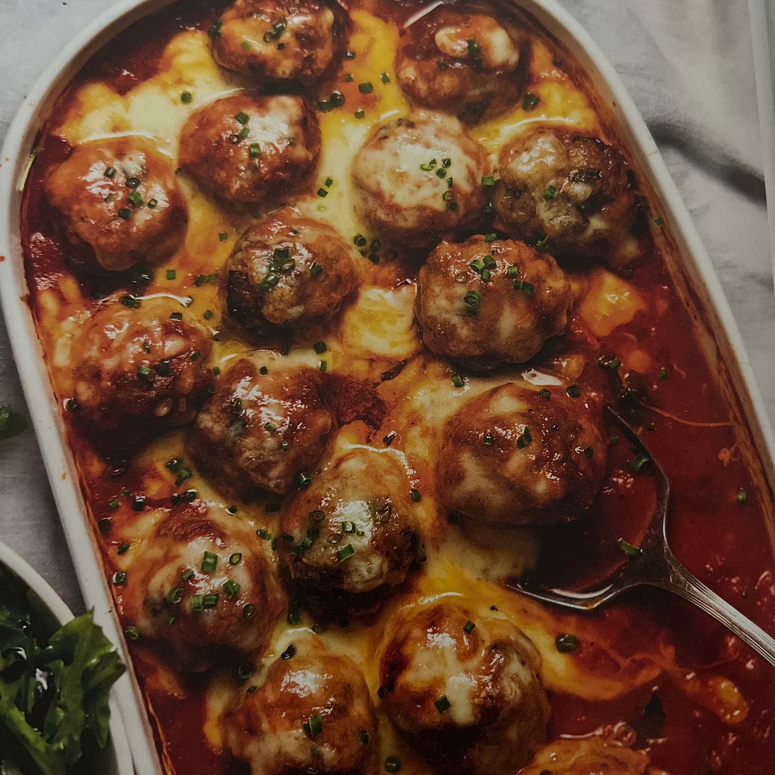 Saucy Baked Pork Meatballs