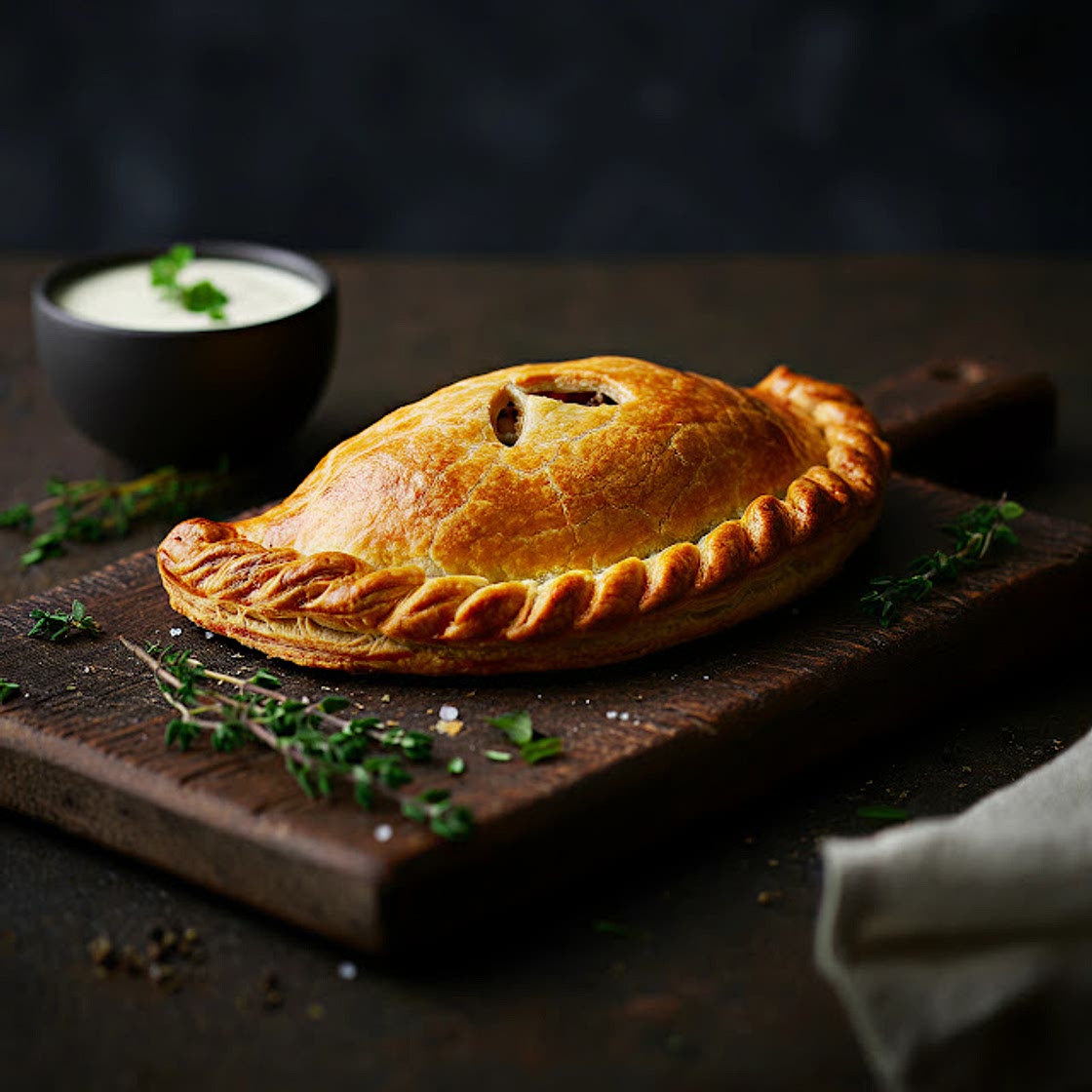Flaky Chicken & Mushroom Pasties Recipe