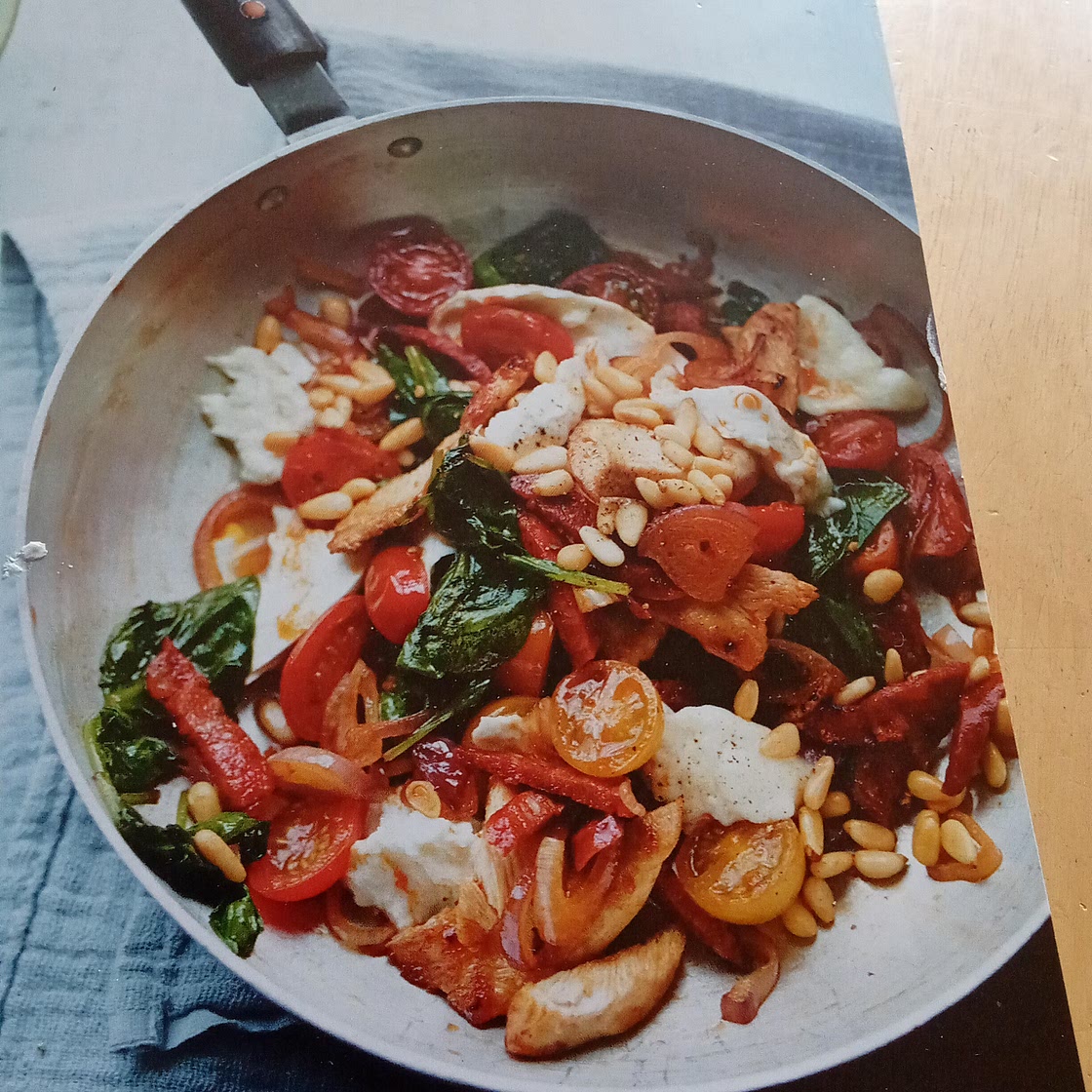 Cheesy Chorizo chicken & spinach