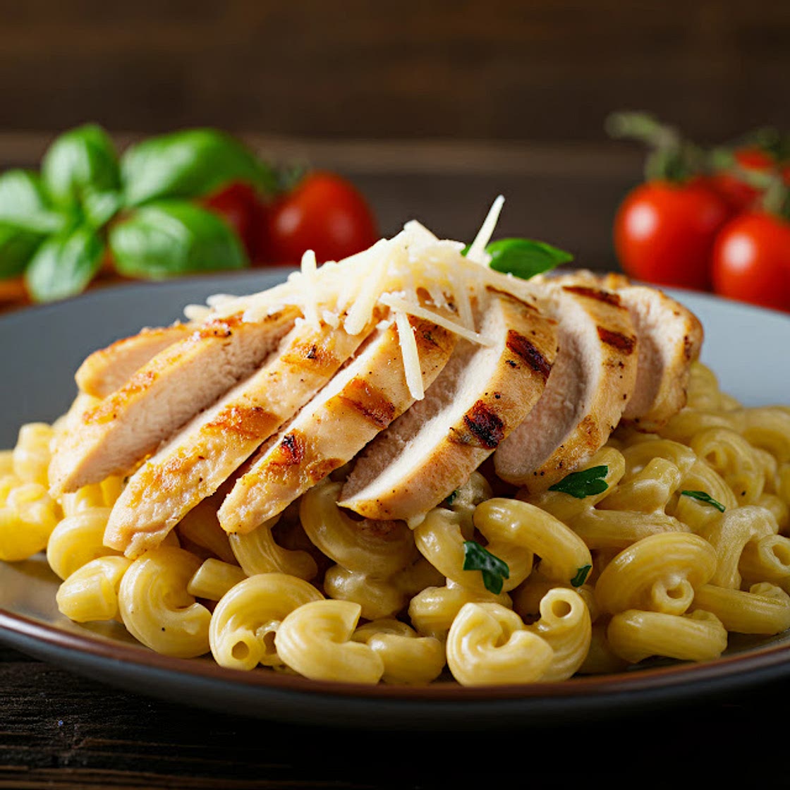 Creamy Chicken Macaroni Pasta - Easy Homemade Recipe